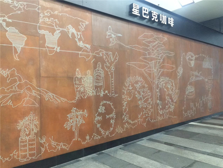 凤凰镇耐候钢幕墙
